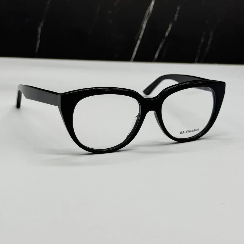 NEW BALENCIAGA BB0131O 001 CAT EYE BLACK WOMEN EYEGLASSES BALENCIAGA
